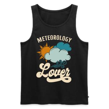 Meteorologist Weather Forecast - Men's Premium Organic Tank Top - black - Front - Michal (187cm)