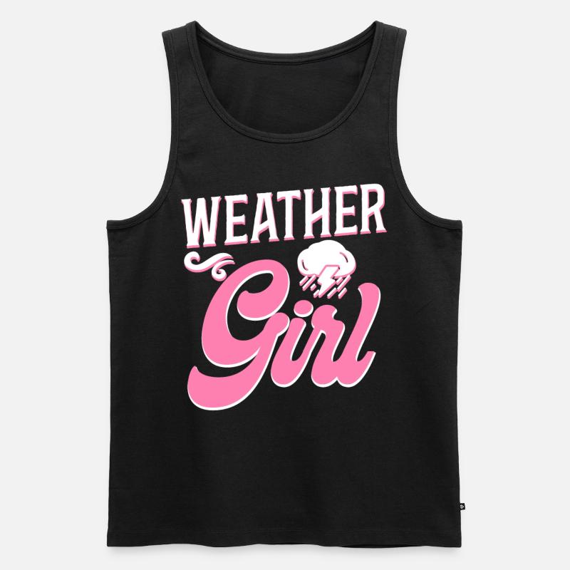 Meteorologist Weather Forecast - Männer Premium Bio Tank Top - Schwarz