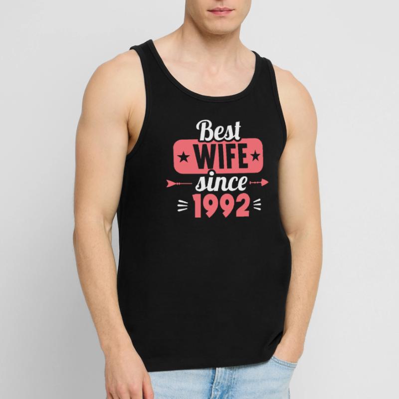 Beste Ehefrau Bester Ehemann seit 1992 Männer Premium Bio Tank Top