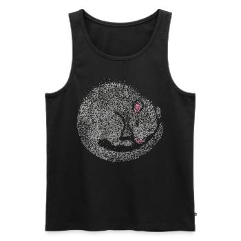 Rat Rat Éleveurs Rat Lovers Pet - Débardeur bio Premium Homme - noir - Devant - Michal (187cm)