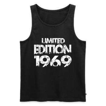 Édition limitée 1969 - Débardeur bio Premium Homme - noir - Devant - Michal (187cm)