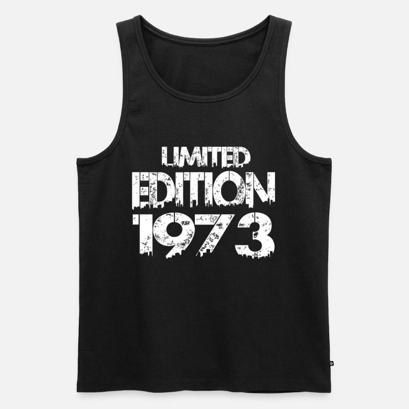 Limited Edition 1973 - Männer Premium Bio Tank Top - Schwarz