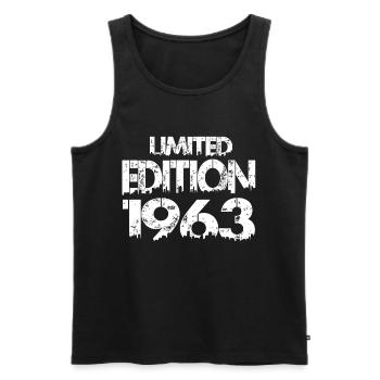 Édition limitée 1963 - Débardeur bio Premium Homme - noir - Devant - Michal (187cm)