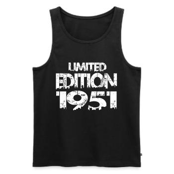 Édition limitée 1951 - Débardeur bio Premium Homme - noir - Devant - Michal (187cm)