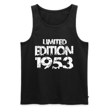 Édition limitée 1953 - Débardeur bio Premium Homme - noir - Devant - Michal (187cm)