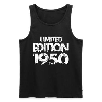 Édition limitée 1950 - Débardeur bio Premium Homme - noir - Devant - Michal (187cm)