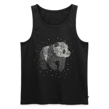 Panda Panda Bear Pandas Panda Bears Zoo Animal Gift - Débardeur bio Premium Homme - noir - Devant - Michal (187cm)