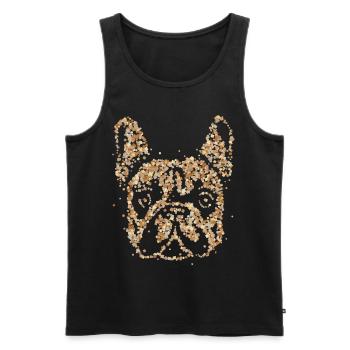 Frenchie Dog Propriétaire Français Bulldog Dogs - Débardeur bio Premium Homme - noir - Devant - Michal (187cm)
