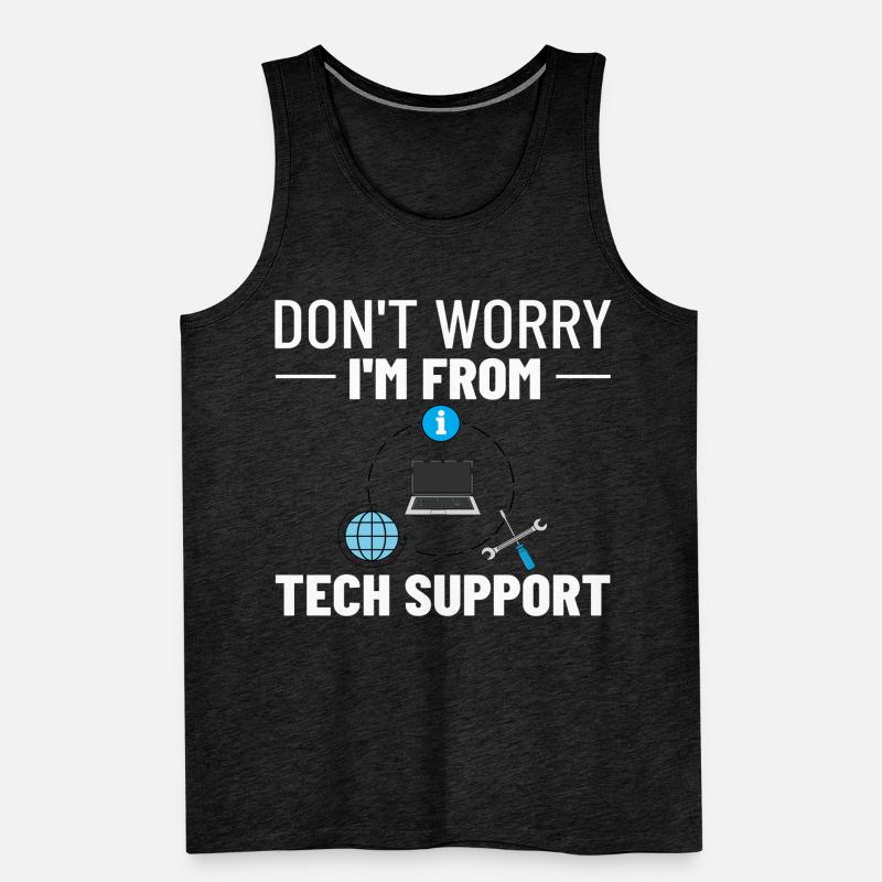 Support technique Assistance technique informatique Helpdesk Débardeur bio Premium Homme