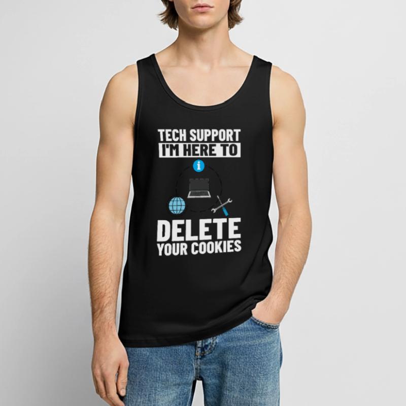 Support technique Assistance technique informatique Helpdesk Débardeur bio Premium Homme