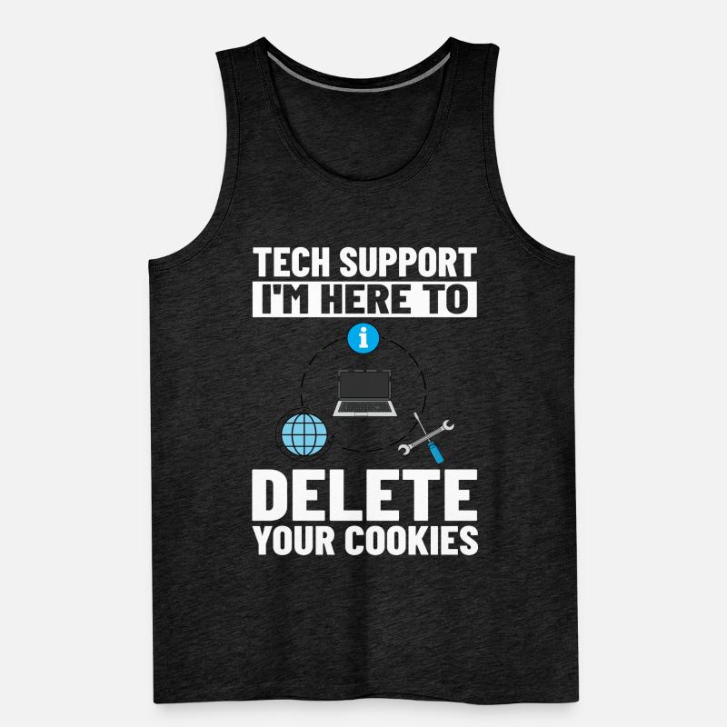 Tech Support IT Technical Assistance Helpdesk Men's Premium Organic Tank Top