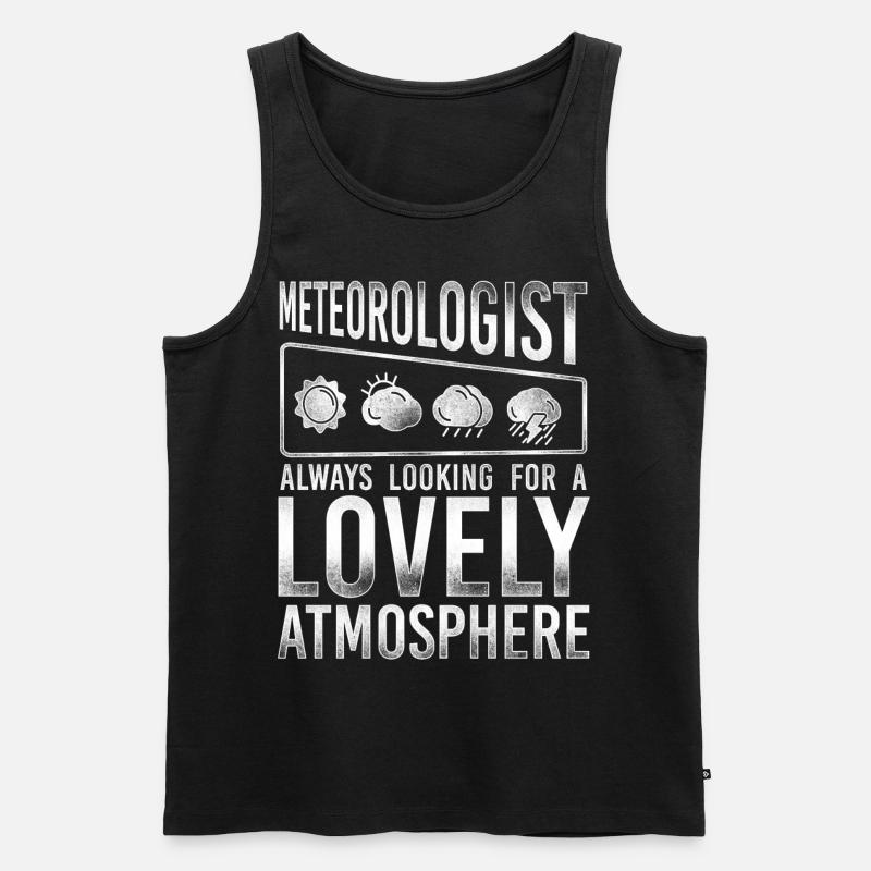 Meteorologist Weather Forecast - Männer Premium Bio Tank Top - Schwarz