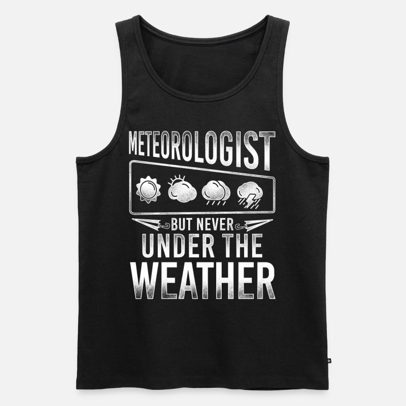 Meteorologist Weather Forecast - Männer Premium Bio Tank Top - Schwarz