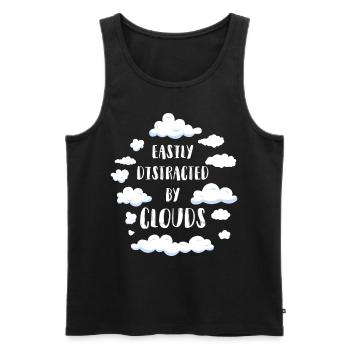 Meteorologist Weather Forecast - Men's Premium Organic Tank Top - black - Front - Michal (187cm)