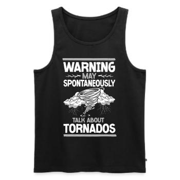 Storm Chaser Hurricane Meteorology - Männer Premium Bio Tank Top - Schwarz - Vorne - AI Model Male 178 light (178cm)