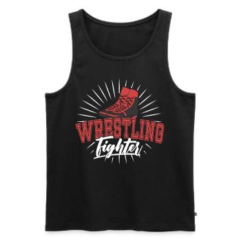 Wrestling Kämpfer Ringer Ringen Ringkampf - Männer Premium Bio Tank Top - Schwarz - Vorne - AI Model Male 178 light (178cm)