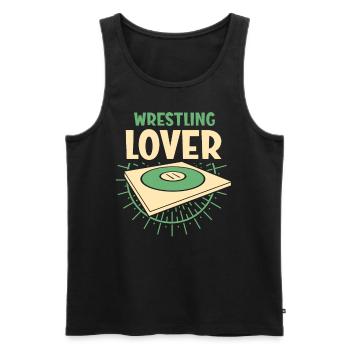 Ringen Liebhaber Ringkampf Wrestler Ringer - Männer Premium Bio Tank Top - Schwarz - Vorne - AI Model Male 178 light (178cm)