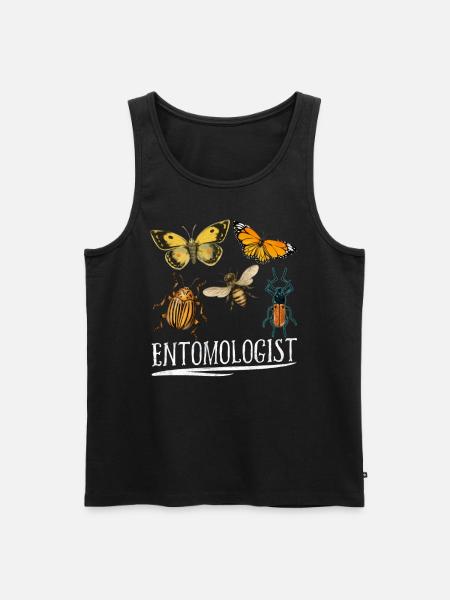 Entomologist Entomology Insects Profession Team - Men's Premium Organic Tank Top - black