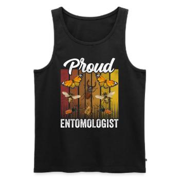 Stolzer Entomologe Entomologie Insekten Beruf - Männer Premium Bio Tank Top - Schwarz - Vorne - AI Model Male 178 light (178cm)