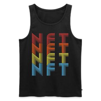 Non Fungible Token Crypto Lover Art NFT - Männer Premium Bio Tank Top - Schwarz - Vorne - AI Model Male 178 light (178cm)