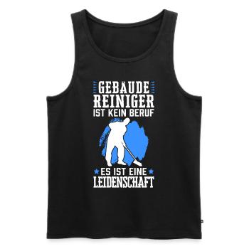 Gebäudereiniger ist kein Beruf Fensterputzer - Männer Premium Bio Tank Top - Schwarz - Vorne - Michal (187cm)