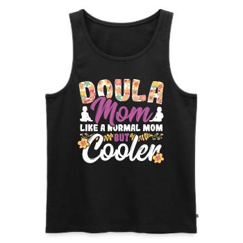 Obstétricien Sage-femme Doula Mère Bébé Emploi Malade - Débardeur bio Premium Homme - noir - Devant - Michal (187cm)
