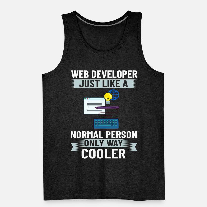 Web Development Web Developer Developer Manager Men's Premium Organic Tank Top