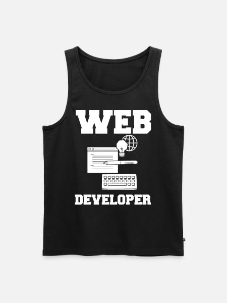 Web Entwicklung Webentwickler Entwickler Manager - Männer Premium Bio Tank Top - Schwarz