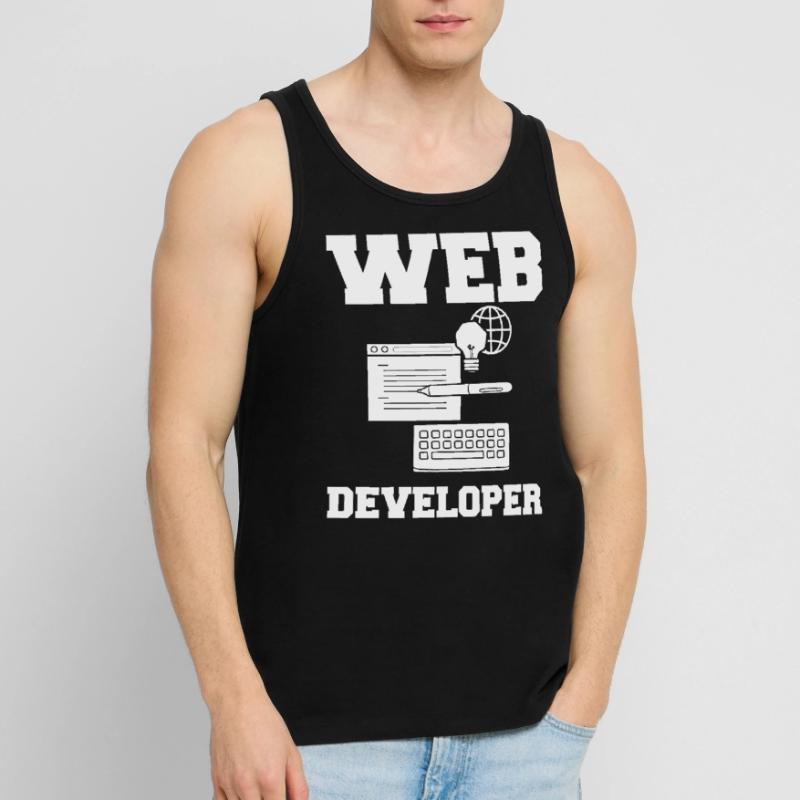 Développeur Web Developer Manager de développement Web Débardeur bio Premium Homme