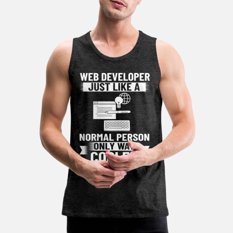 Web Development Web Developer Developer Manager Men's Premium Organic Tank Top