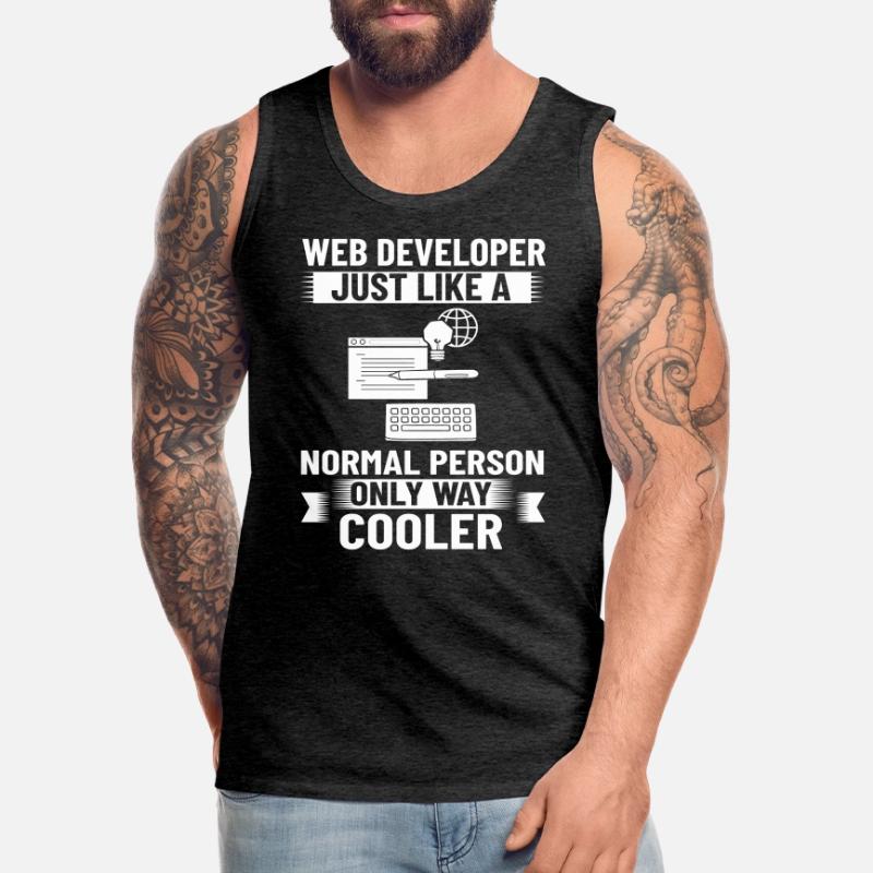 Web Development Web Developer Developer Manager Men's Premium Organic Tank Top