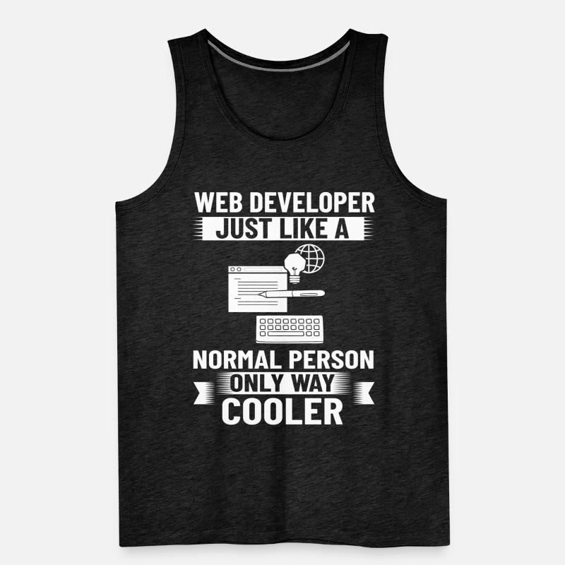 Web Development Web Developer Developer Manager Men's Premium Organic Tank Top