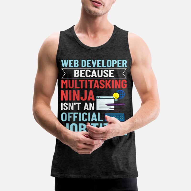 Web Development Web Developer Developer Manager Men's Premium Organic Tank Top