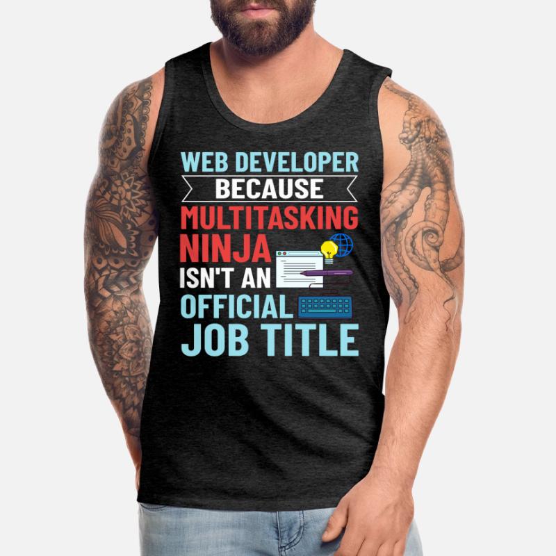 Web Development Web Developer Developer Manager Men's Premium Organic Tank Top