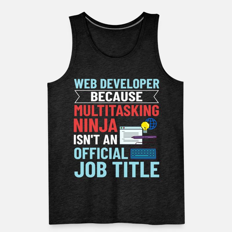 Développeur Web Developer Manager de développement Web Débardeur bio Premium Homme