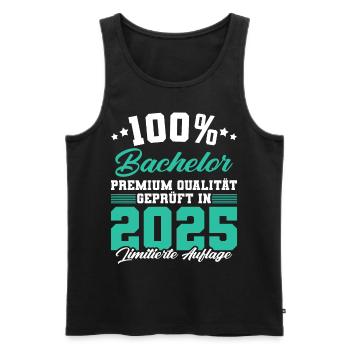 Bachelor 2025 Limitierte Auflage - Männer Premium Bio Tank Top - Schwarz - Vorne - Michal (187cm)