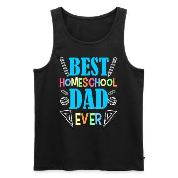 Bester Homeschooling Papa Aller Zeiten Vater - Männer Premium Bio Tank Top - Schwarz - Vorne - Michal (187cm)