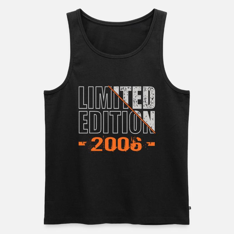 Limited Edition 2006 - Männer Premium Bio Tank Top - Schwarz