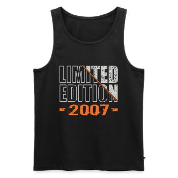 Limited Edition 2007 - Männer Premium Bio Tank Top - Schwarz - Vorne - Michal (187cm)