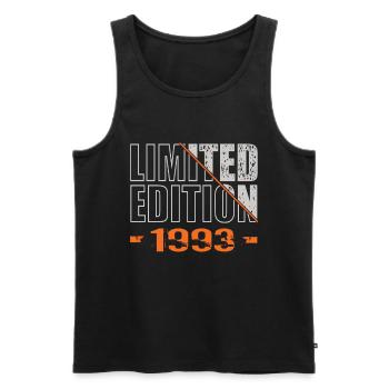 Limited Edition 1993 - Men's Premium Organic Tank Top - black - Front - Michal (187cm)
