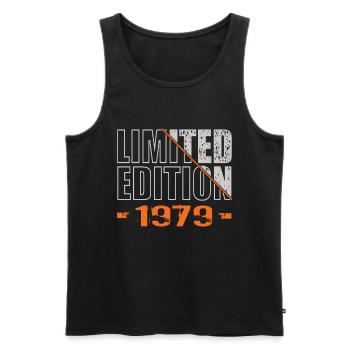 Limited Edition 1979 - Men's Premium Organic Tank Top - black - Front - Michal (187cm)