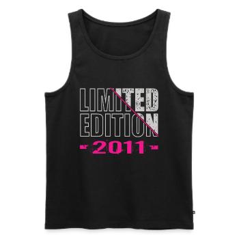 Limited Edition 2011 - Männer Premium Bio Tank Top - Schwarz - Vorne - Michal (187cm)