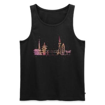 Tokyo Skyline Silhouette Städtetrip Japan Geschenk - Männer Premium Bio Tank Top - Schwarz - Vorne - AI Model Male 178 light (178cm)