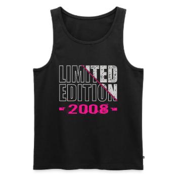 Limited Edition 2008 - Männer Premium Bio Tank Top - Schwarz - Vorne - Michal (187cm)