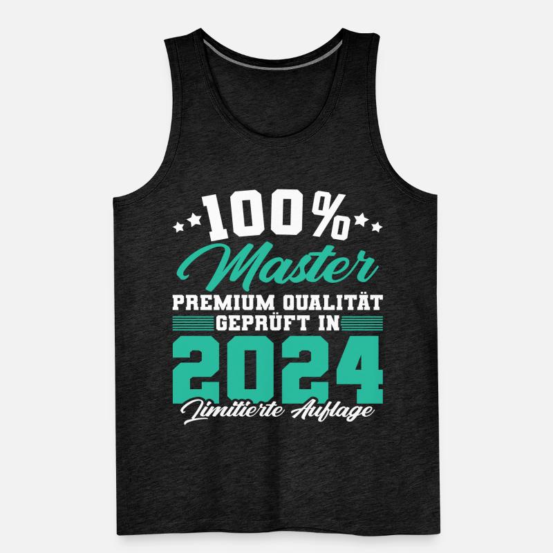Master 2024 Abschluss Geschenk Studium Absolvent Männer Premium Bio Tank Top