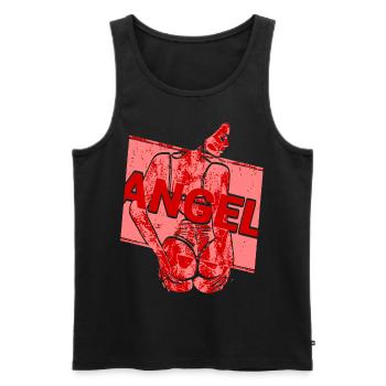 2reborn sexy ass angel backside lingerie 6 - Männer Premium Bio Tank Top - Schwarz - Vorne - AI Model Male 178 light (178cm)
