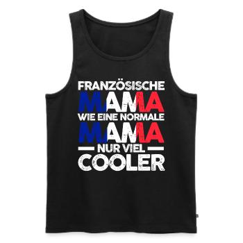 Französin Frankreichische Mama Frankreich Mutter P - Männer Premium Bio Tank Top - Schwarz - Vorne - Michal (187cm)