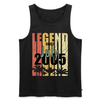 Year of construction 2006 July born gift idea - Männer Premium Bio Tank Top - Schwarz - Vorne - AI Model Male 178 light (178cm)