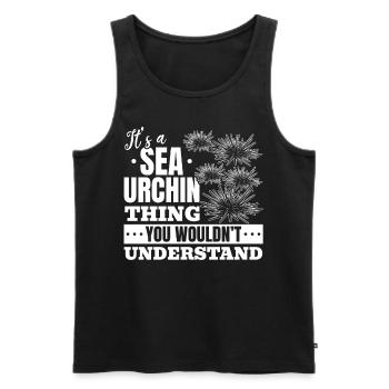 Es ist eine Sache mit Seeigeln, die Sie nicht - Männer Premium Bio Tank Top - Schwarz - Vorne - AI Model Male 178 light (178cm)