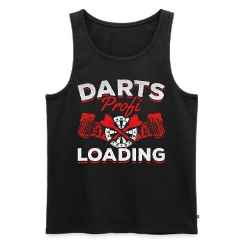 Darts Professional Loading Darts Player Darts Jeu de fléchettes - Débardeur bio Premium Homme - noir - Devant - Michal (187cm)